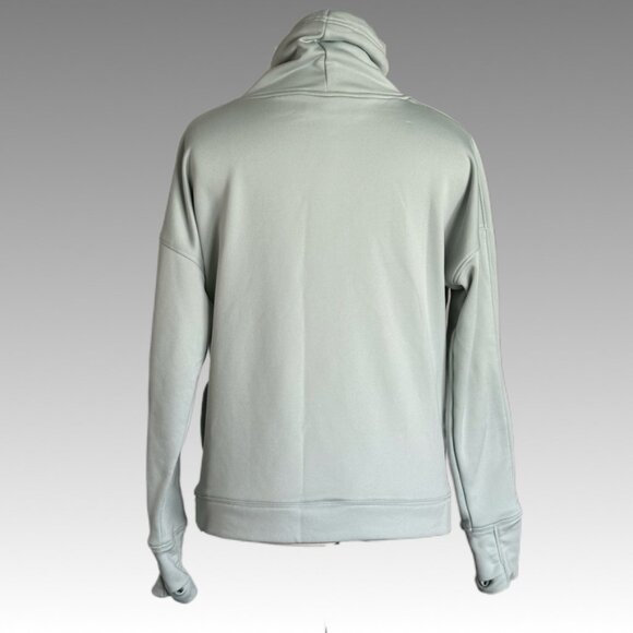 UA UNDER ARMOUR Atlas Green Logo Sweatshirt M | Funnel Neck Relaxed Camouflage - Picture 9 of 10